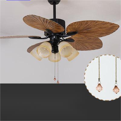 Palm-leaf Fan Vintage Chandelier Quiet Frequency Conversion