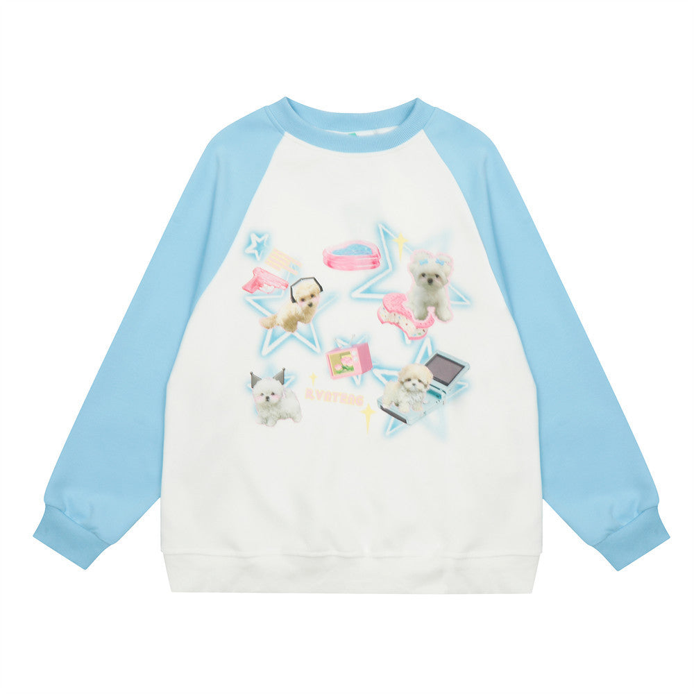 Puppy XINGX Printed Crew Neck Sweatshirt