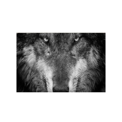 Scandinavian Style Forest Wolf Head Art Poster