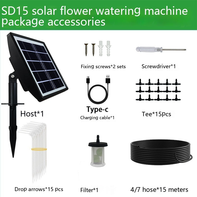 Control inteligente del dispositivo de riego con sincronización automática solar