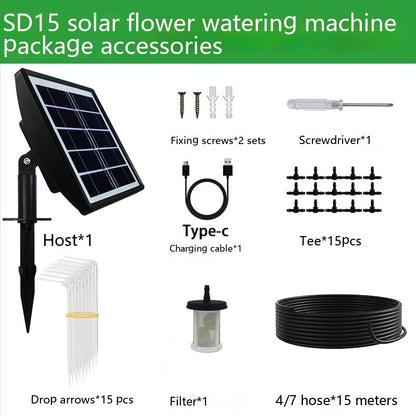 Dispositif d'arrosage solaire à synchronisation automatique, contrôle intelligent