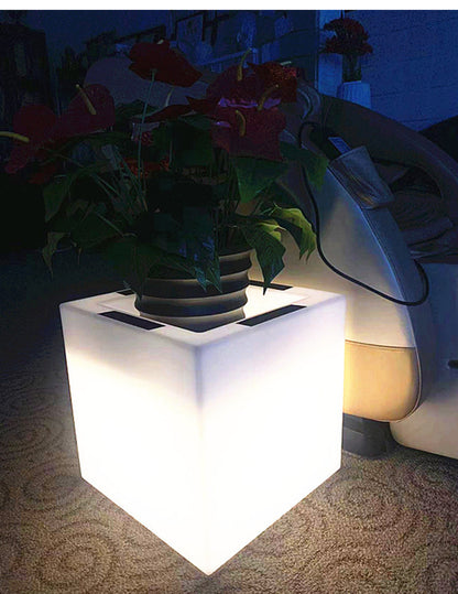 Super Bright Luminous Waterproof Plastic Flowerpot Garden Lamp