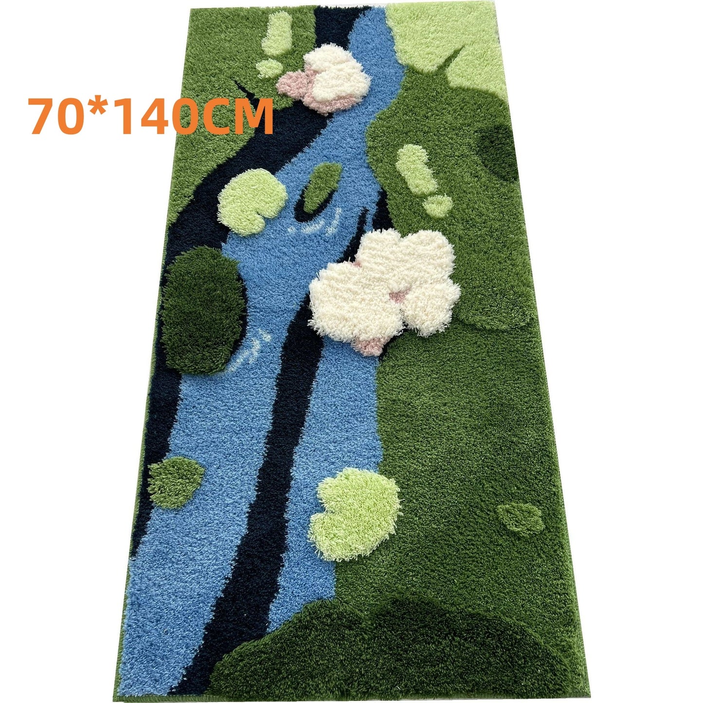 New Ins Style Moss Carpet Shaped Irregular Casual Corner Feet Living Room Carpet Floor Mat Art