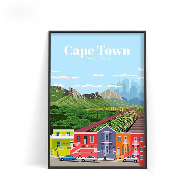 World City Travel Poster Wall Decoration