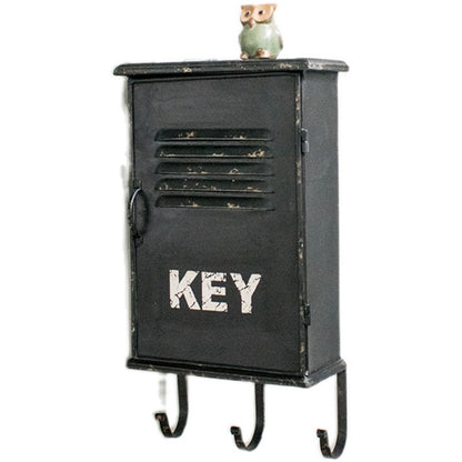 Retro Wrought Iron Art Wall Hanging Key Storage Box