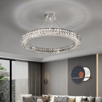 Lámpara de araña de cristal de estilo ligero, Led Simple moderno