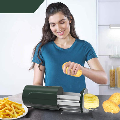 Trancheuse de pommes de terre multifonctionnelle en acier inoxydable, coupe-frites électrique, fabricant de tranches de pommes de terre françaises, Gadget de cuisine