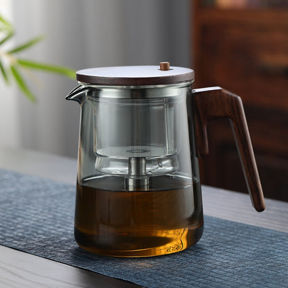 Tea Water Separation Teapot Heat-resistant Glass