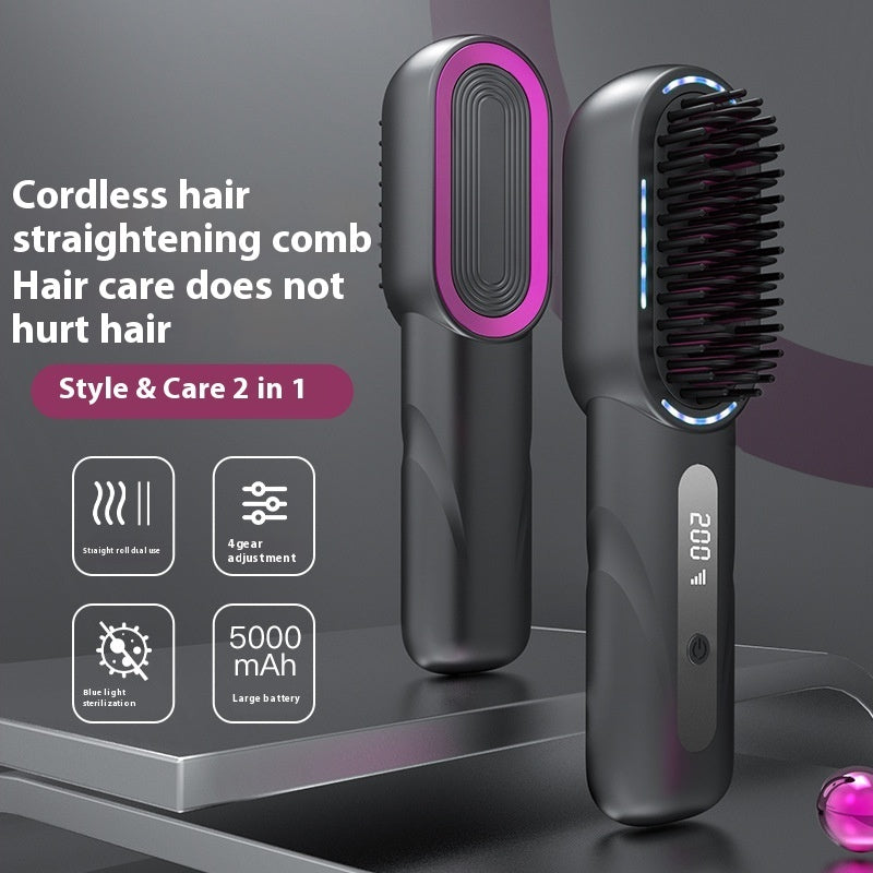 Multi-gear Adjustment Retractable Portable Wireless Straight Comb