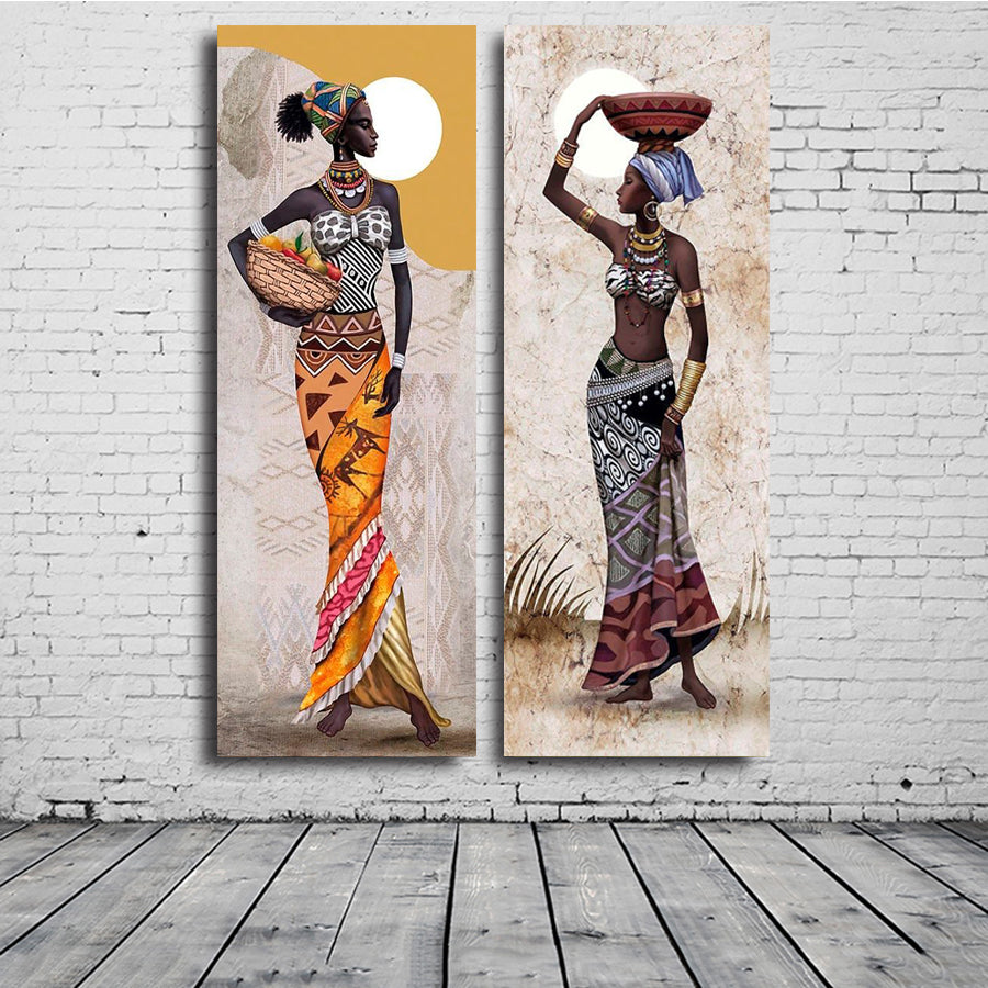 Home Fashion Creative African Woman Diamond Painting