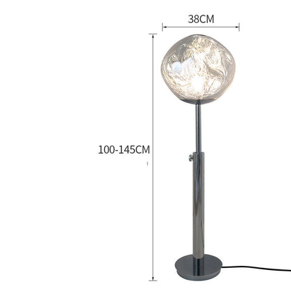 Lampadaire en lave créative volcanique