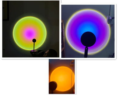 Rainbow Light Sun Projector Lamp Background Wall Decoration