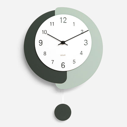 Fashion Simple Punch-free Mute Swing Wall Clock