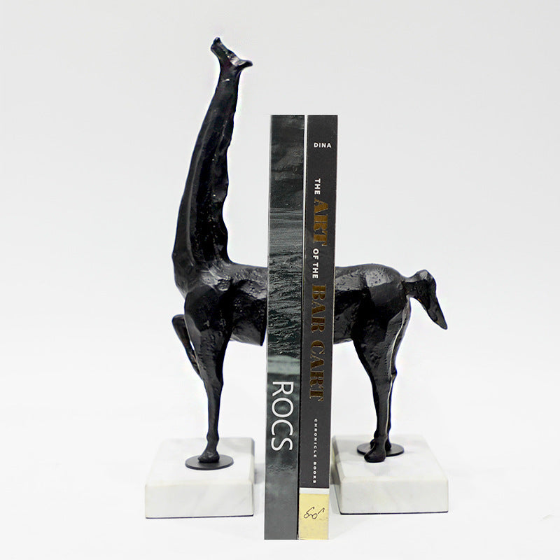 Stainless Steel Marble Bookend Furnishings