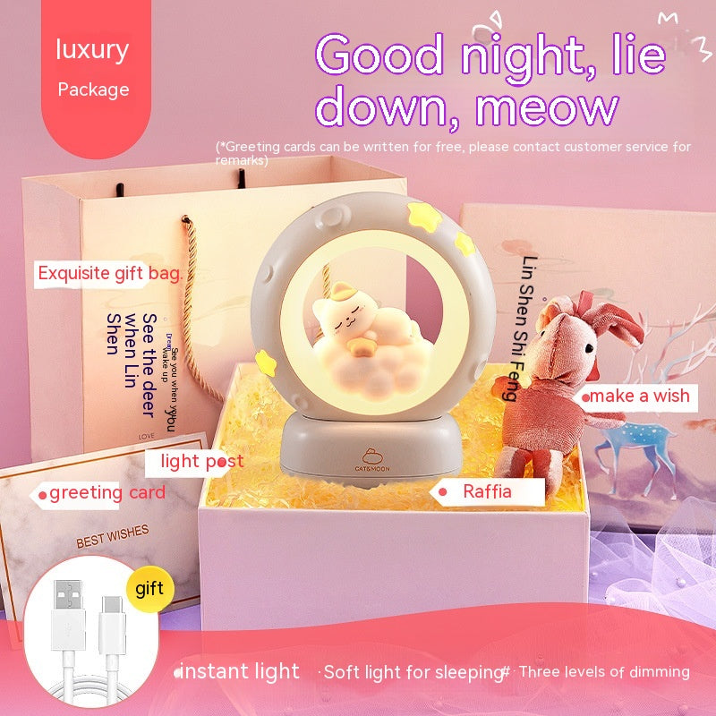 Small Night Lamp Bedroom Bedside Sleeping Table Lamp Children's Dragon Year New Year Gift