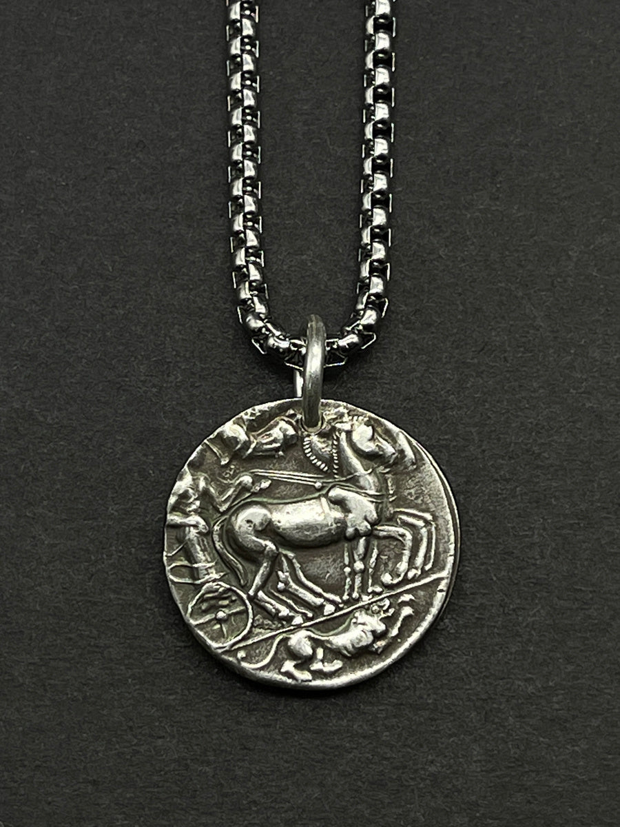 Non Fading Sterling Silver Coin Necklace