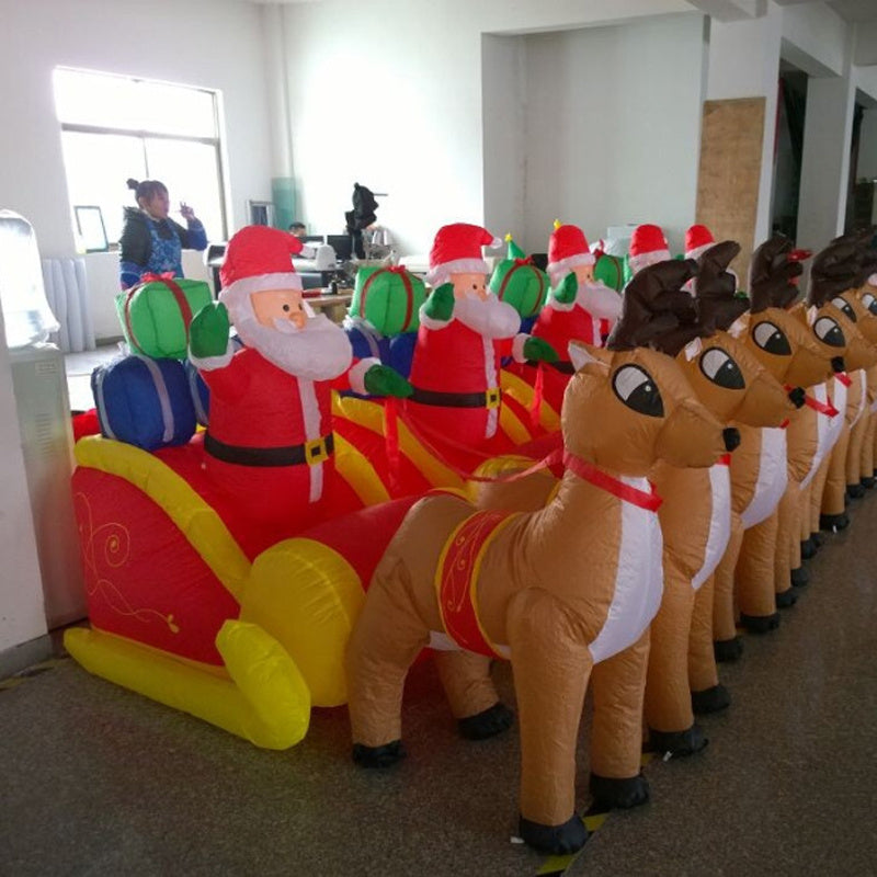 Christmas Inflatable Inflatable Garden Decoration Elk Sleigh