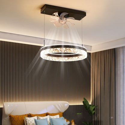 The New Ceiling Light Invisible Fan Scandinavian Light Luxury Ceiling Fan Light