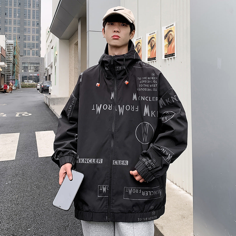 Uniforme de baseball pour hommes, veste imprimée de style coréen assortie à tout