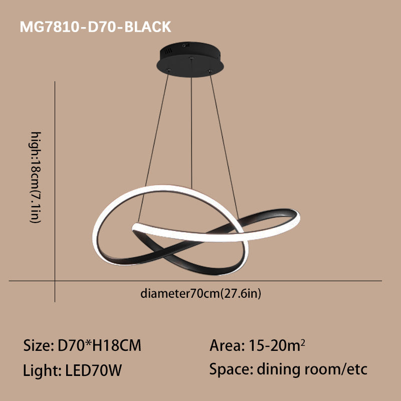 Lustre simple d'art post-moderne