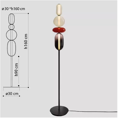 Lampe de bureau nordique mi-ancienne créative enrobée de sucre sur un bâton, lampe de bureau minimaliste de haute qualité pour chambre à coucher