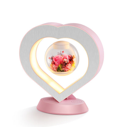 Valentines Day Gift Heart Floating Table LED Night Light Magnetic Levitation Creatives Lamp Desk Lamp Home Decor