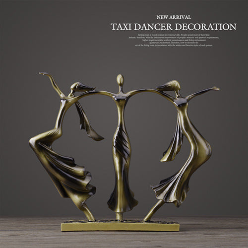 New Elegant Creative Abstract Dancing Girl Ornament