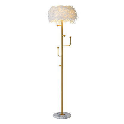 Living Room Hanger Decoration Feather Floor Lamp