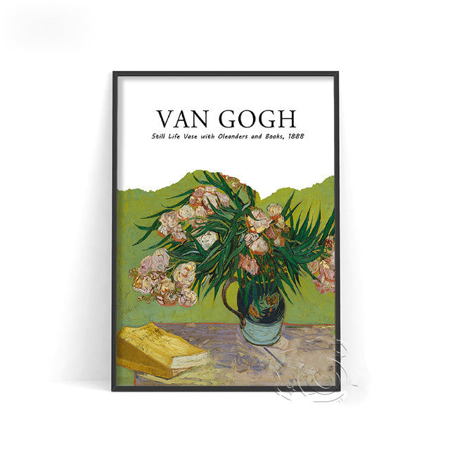 Van Gogh Exhibition Printing Poster Retro Art Wall Decoration