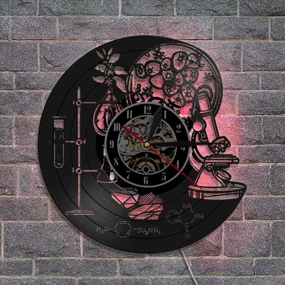 Horloge murale d'art mural en vinyle minimaliste moderne