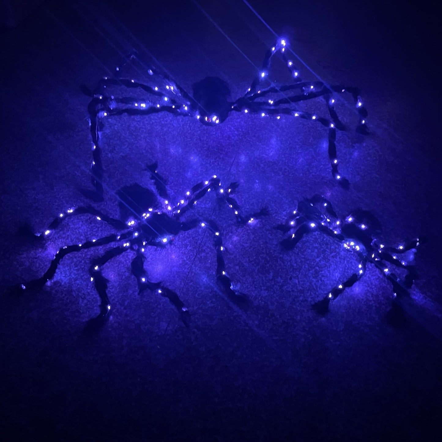 Nouvel accessoire de décoration d'araignée en peluche brillante pour Halloween