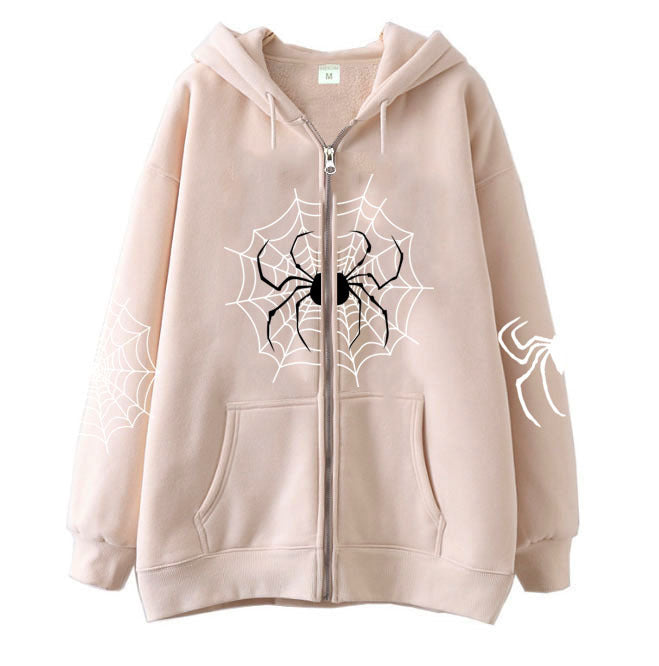 Spider Zipper Sweater Halloween Decoration