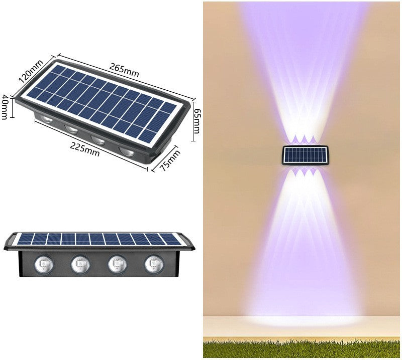 Impermeabilización de luces solares de pared para exteriores