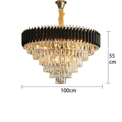 Lustre en cristal de salon simple