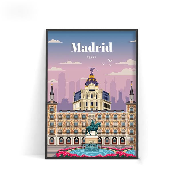 World City Travel Poster Wall Decoration