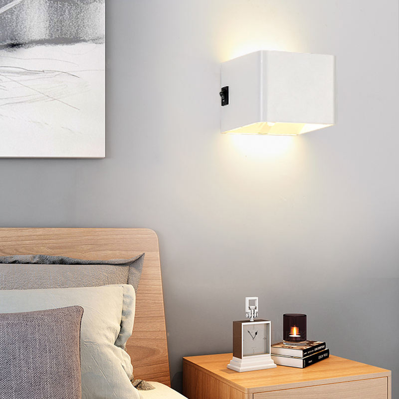 USB Rechargeable Bedroom Bedside Wall Lamp