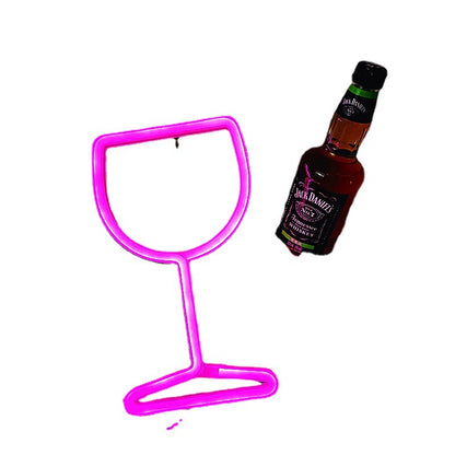 Decorative Wall LED Neon Wine Glass Light