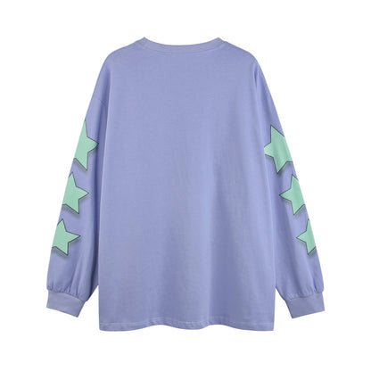 Letter Printed Long-sleeved T-shirt Round Neck Bottoming Shirt