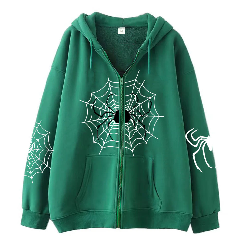 Spider Zipper Sweater Halloween Decoration