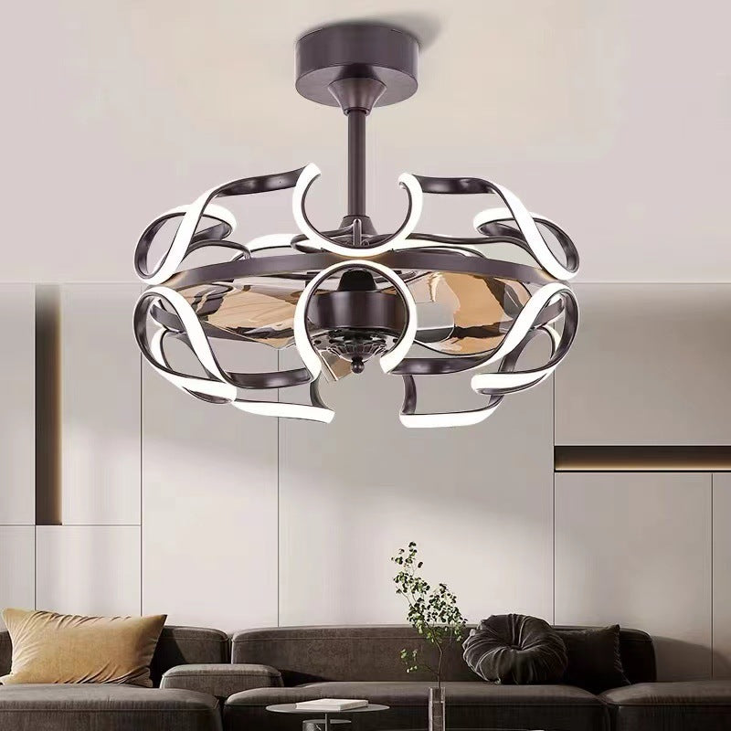 Modern Simple LED Energy-saving Fan Lamp