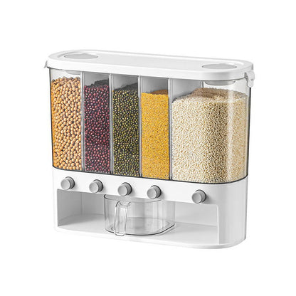 Caja de almacenamiento separada para cereales de cocina sellada