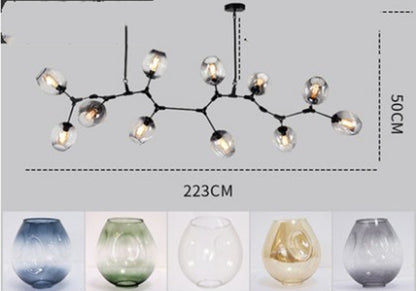 Nordic Designer Branch Molecular Chandelier Simple Modern Art Lamps