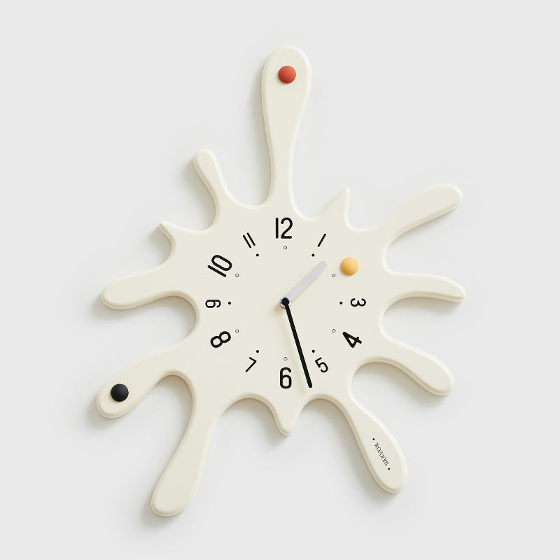 Reloj de pared creativo sin perforaciones de arte simple