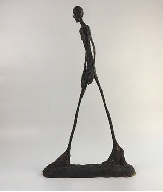 Giacometti Minimalist Bronze Sculpture Light Luxury Furnishings Hotel Living Room Decoration