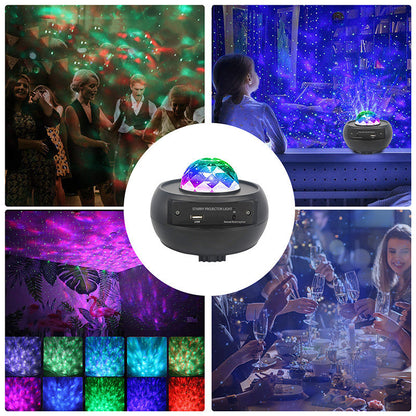 Starry Sky Corrugated Light LED Voice Control Ocean Projection Light