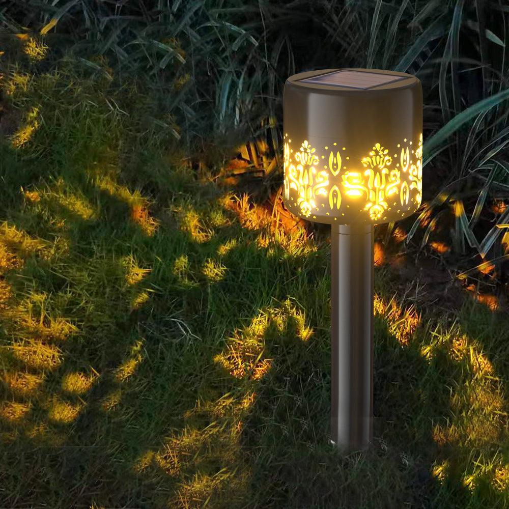 Nouvelle lampe de Projection solaire en plastique de sortie de plancher de pelouse, lumières de décoration de jardin