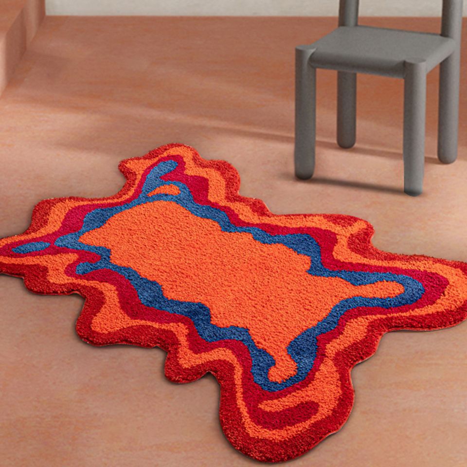 Abstract Shaped Tufted Fashion Pile Floor Covering Living Room Bedroom Cloakroom Household Mat