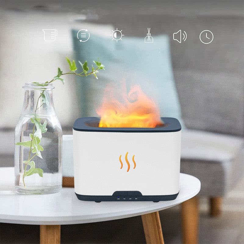 Nouveau Humidificateur d'aromathérapie à flamme, grande capacité, décoration de maison, bureau,