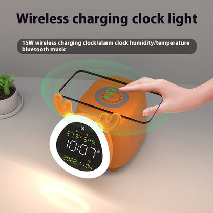 Wireless Fast Charging Bluetooth Speaker Ambience Light