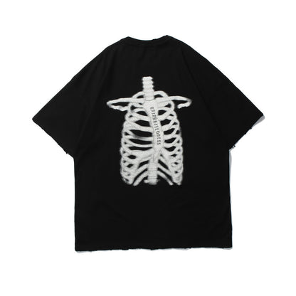 Skull Skeleton Printed Short Sleeve Dark Series